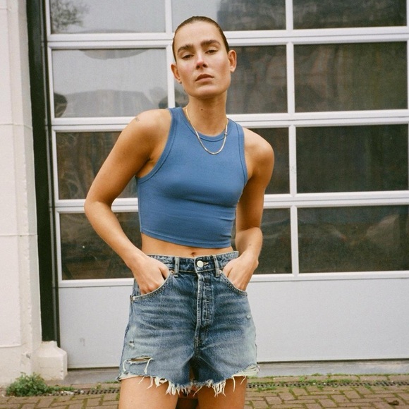 Zara cropped ribbed tank top - Picture 2 of 5